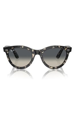 Ray-Ban Wayfarer Way 54mm Gradient Oval Sunglasses in Gunmetal Tort