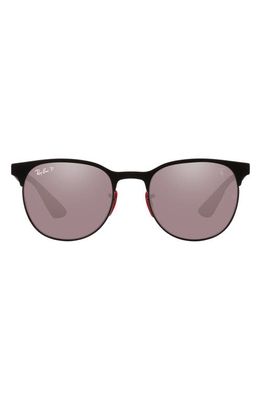 Ray-Ban x Scuderia Ferrari 53mm Polarized Phantos Sunglasses in Matte Black