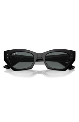 Ray-Ban Zena 52mm Irregular Butterfly Sunglasses in Black