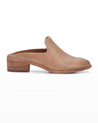 Ray Leather Slide Mules
