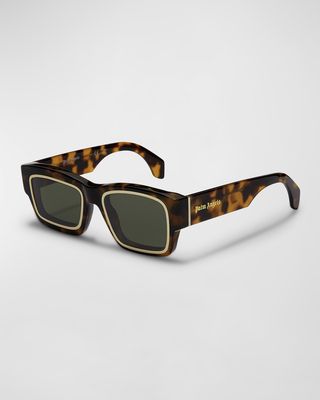 Raymond Havana Square Acetate Sunglasses