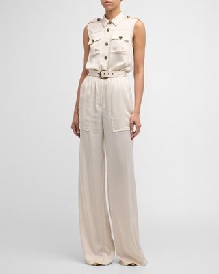 Rayna Belted Wide-Leg Jumpsuit