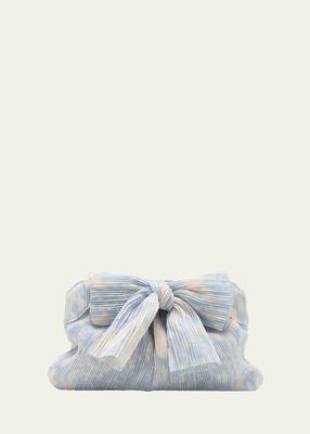 Rayne Bow Pleated Clutch Bag