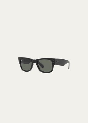 RB0840S Mixed-Media Mega Wayfarer Sunglasses