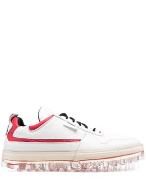 RBRSL RUBBER SOUL low-top lace-up sneakers - White