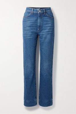 RE/DONE - 70s Cigarette High-rise Straight-leg Jeans - Blue