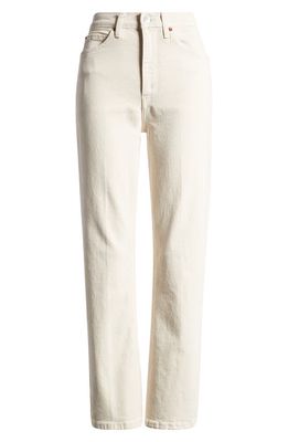 Re/Done '70s Crop Bootcut Jeans in Vintage White