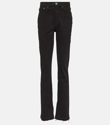 Re/Done 70s high-rise split-hem bootcut jeans