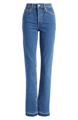 Re/Done '70s High Waist Skinny Bootcut Jeans in Western Rinse