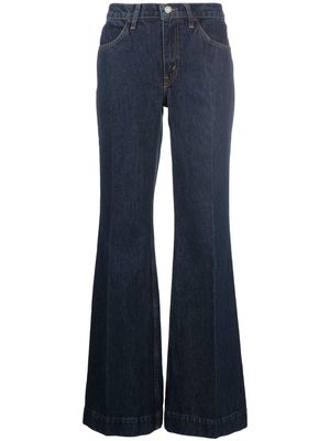 RE/DONE 70s low-rise flared jeans - Blue