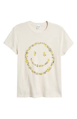 Re/Done '70s Smile Graphic T-Shirt in Vintage White