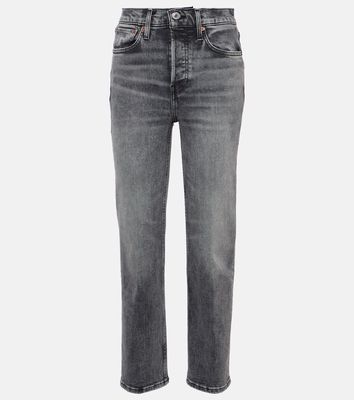 Re/Done 70s Stove Pipe high-rise cropped jeans