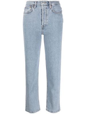 RE/DONE '70s Stove Pipe mid-rise jeans - Blue