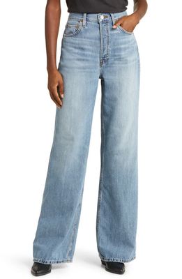 Re/Done '70s Ultra High Waist Wide Leg Jeans in Sunfaded Flow