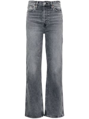 RE/DONE 90s high-rise straight jeans - Grey
