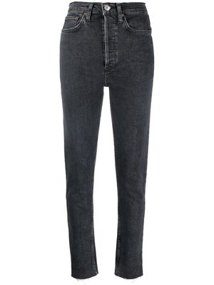 RE/DONE 90s high-waist skinny jeans - Grey