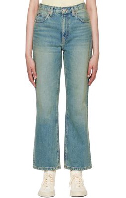 Re/Done Blue 70s Loose Flare Jeans