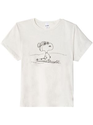RE/DONE Classic Ski Snoopy-print T-shirt - White