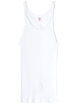 RE/DONE crystal-embellished tank top - White