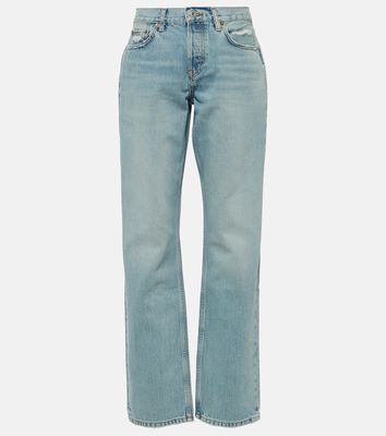Re/Done Easy mid-rise straight jeans