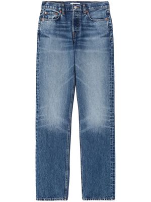 RE/DONE Easy straight-leg cotton jeans - Blue