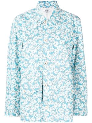RE/DONE floral-print Canvas Chore jacket - Blue