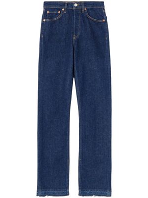 RE/DONE high-rise skinny boot jeans - Blue