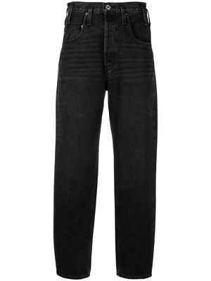 RE/DONE high-rise tapered jeans - Black