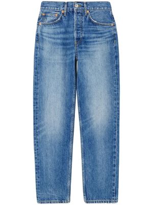 RE/DONE high-waisted cropped jeans - Blue
