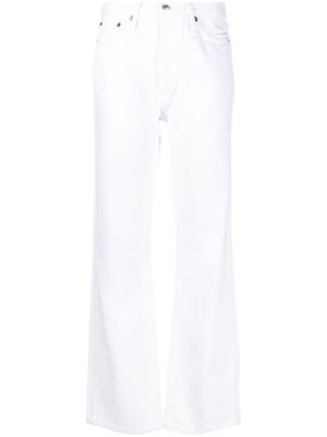 RE/DONE high-waisted flared-leg jeans - White