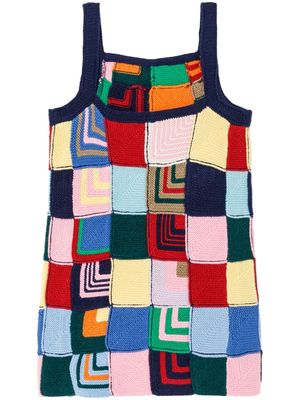 RE/DONE knitted patchwork dress - Multicolour