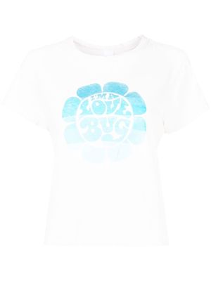 RE/DONE logo-print cotton T-shirt - White