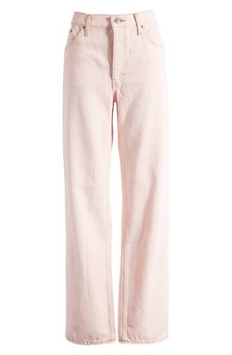 Re/Done Loose Fit Jeans in Washed Pink