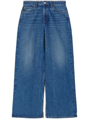 RE/DONE Low Rider high-rise wide-leg jeans - Blue