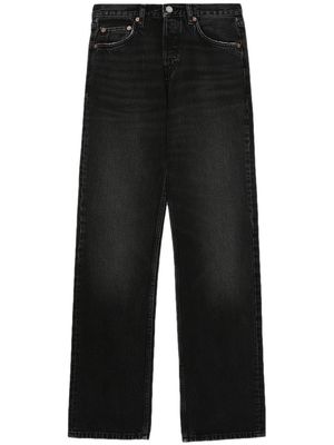 RE/DONE low-rise straight-leg jeans - Black