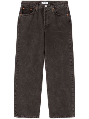 RE/DONE mid-rise wide-leg jeans - Black