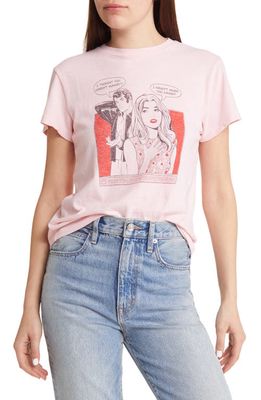 Re/Done Mindreader Cotton Graphic T-Shirt in Pink