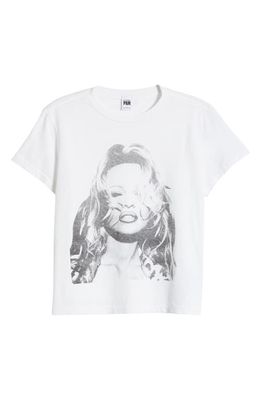 Re/Done Pam Cotton Graphic T-Shirt in Optic White