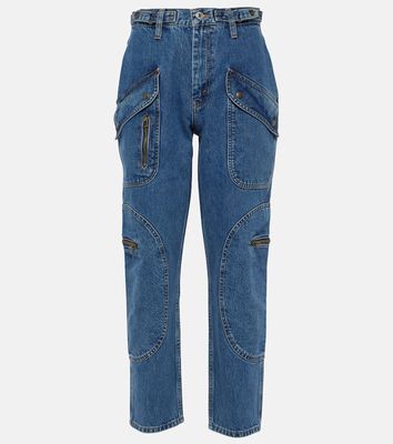 Re/Done Racer high-rise tapered cargo jeans
