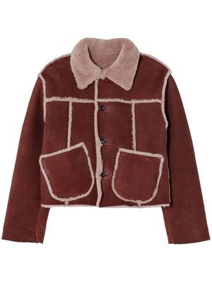 RE/DONE reversible shearling jacket - Brown