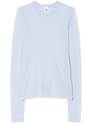 RE/DONE semi-sheer cotton top - Blue