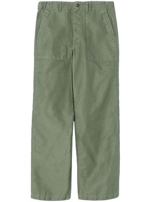RE/DONE straight-leg utility trousers - Green