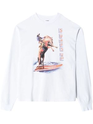 RE/DONE Surfs Up cotton sweatshirt - White