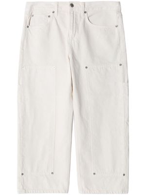 RE/DONE The Shortie mid-rise cropped jeans - White