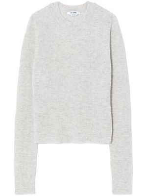 RE/DONE waffle-knit crew-neck jumper - Grey