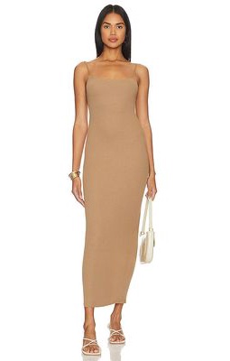 RE ONA Modal Slip Dress in Tan