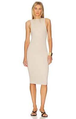 RE ONA Sleeveless Dress in Beige