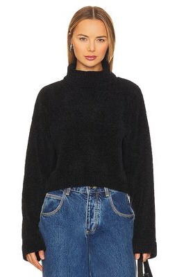 RE ONA Slouchy Sweater in Black