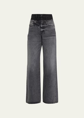Re-Work Eva Double-Waistband Jeans