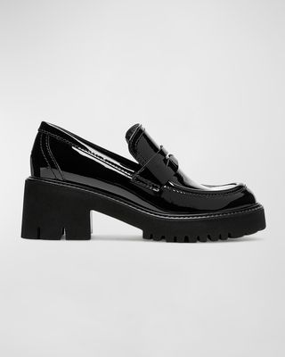 Readmid Patent Leather Penny Loafers